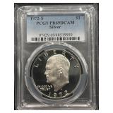 1972-S Eisenhower Silver Dollar Proof PCGS PR69 Deep Cameo