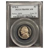 1978-S Jefferson Nickel Proof PCGS PR69 Deep Cameo