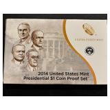 2014 Presidential Dollar Proof Set