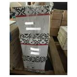 31.98 Square Feet of Anatolia Ceramic Wall Tile Patterned Boxes, Approx. 88 Pieces