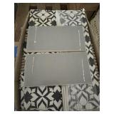 31.98 Square Feet of Anatolia Ceramic Wall Tile Patterned Boxes, Approx. 88 Pieces
