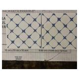 Daltile Amalfi Costa Mara Ceramic Wall Tile, 8 Boxes, 10x10 cm