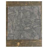 Lot of 168 Commercial Carpet Tiles 24x24 Inch Geometric Pattern