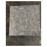 Lot of 100 Commercial Carpet Tiles with Geometric Pattern