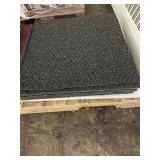 Lot of 9 Commercial Gray Carpet Tiles 24 Inch by 24 Inch