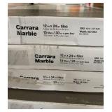 7 Boxes TrafficMaster Carrara Marble Peel & Stick Vinyl Tile, 12x24 in