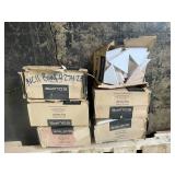 Lot of Equipe Triangolo White Ceramic Wall Tiles, 5 Boxes