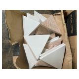 Lot of Equipe Triangolo White Ceramic Wall Tiles, 5 Boxes