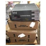 4 MSI Ice Beveled Subway Glass Tile Boxes, 10 Pieces per Box