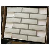 4 MSI Ice Beveled Subway Glass Tile Boxes, 10 Pieces per Box