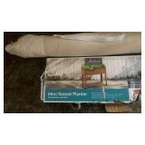 Wooden Plant Ladder Stand and Mini Raised Planter Set