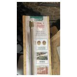 Pallet Lot of Garden Accessories Box with Tumbling Composter, Power Blaster, Glass Table, and Plant Supplies