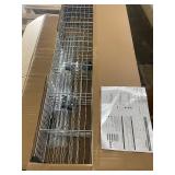 Chrome 4-Shelf Metal Wire Storage Rack
