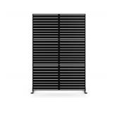 MTART 72x47 Inch Black Metal Privacy Screen Panel