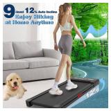 Trailviber Treadmill with 9-Level Auto Incline and 450 lb Capacity