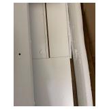 IUTXY Tall White Bookshelf with Drawers and Shelves, Unassembled