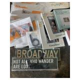 Assorted Home Decor, Photo Frames, Signs, Cards, and Stationery Collection
