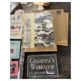 Assorted Home Decor, Photo Frames, Signs, Cards, and Stationery Collection