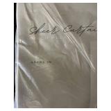 Lot of 2 SBP Textiles Sheer Curtain Panels 42x84 Inch Pinch Pleat