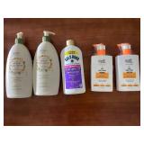 Set of 5 Body Lotions Including Oatmeal, Crepe Corrector, and AHA Formulas