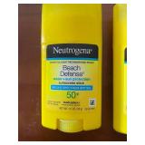 Lot of 4 Neutrogena Beach Defense SPF 50+ Sunscreen Sticks 1.5 oz