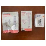 Visage Facial Cleanser, Electric Facial Roller, and Hoygi Facial Pack Set