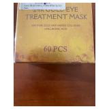 Lot of 3 Boxes Fivewan 24K Gold Eye Treatment Masks 60pcs Each