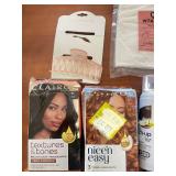 Hair Care and Styling Lot with Color Treatments, Accessories, and Products