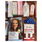 Hair Care and Styling Lot with Color Treatments, Accessories, and Products