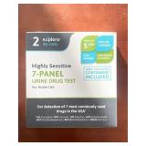 Lot of 2 Home Urine Drug Test Kits - Prime Screen Multi-Panel and Exploro 7-Panel