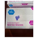Lot of 2 Boxes Medical Pride Nitrile Exam Gloves Small 100 Count Each