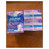 Lot of 2 Always Liners Daily Unscented 50 Count Each