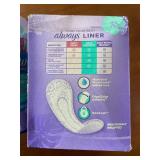 Lot of 3 Always Liners Daily Protect Regular Unscented 48 Count Each