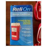 First Aid Kits and ReliOn Sharps Container