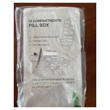 14 Compartment Pill Box with Double Protection Locks