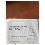 14 Compartment Pill Box with Double Protection Locks