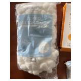 Lot of Cotton Balls, Exfoliating Cotton Ovals, and Silicone Foam Dressings