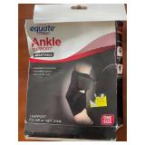 2 Equate Adjustable Ankle Support Braces One Size