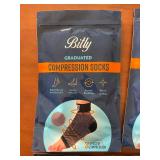 Lot of 7 Bitly Graduated Compression Socks Assorted Sizes