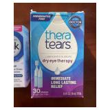 Lot of 3 Lubricating Eye Drops Blink GelTears and TheraTears
