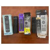Lot of 6 TV and Streaming Universal Remotes with Packaging