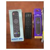 Lot of 6 TV and Streaming Universal Remotes with Packaging