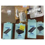 Collection of AV Cables and HDMI Splitters Including Ethernet, RCA, and Audio Adapters