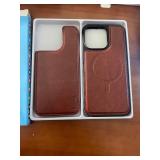 Lot of 14 DJBEAR Brown Leather iPhone 15 Pro Max Cases