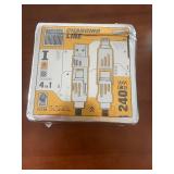 Lot of 3 USB-C and Multi-Device Charging Cables and Adapter