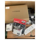 Electronics and Accessories Assortment with LUCISDOM Wood Docking Station