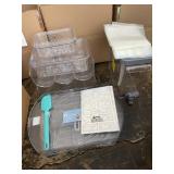 Crofton Fridge Organization and Storage Set with Dispenser, Turntable, and Accessories