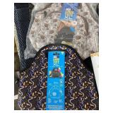 Kitchen Accessories Lot with Lunch Totes, Tumblers, Cooking Utensils, and Towels