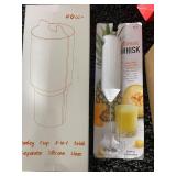 Kitchen Essentials Lot with AeroPress, Mugs, Storage Jar, and Utensils