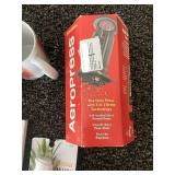 Kitchen Essentials Lot with AeroPress, Mugs, Storage Jar, and Utensils